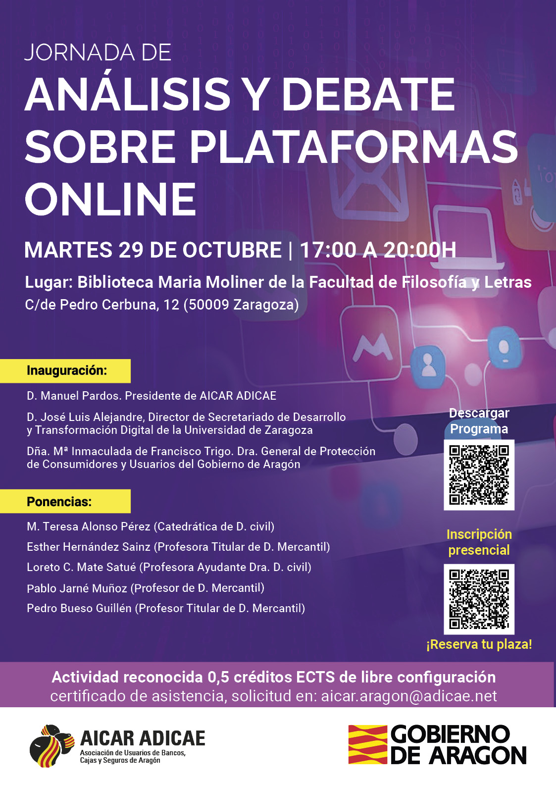 Jornada de Análisis y debate sobre plataformas online