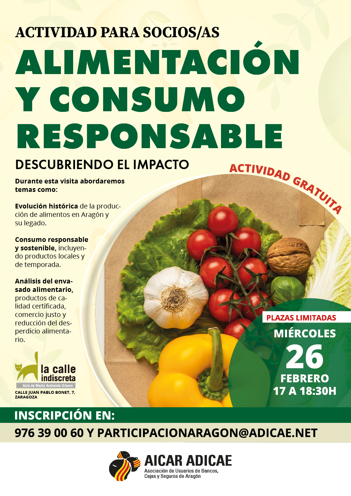 Actividad el impacto alimentación y consumo sostenible