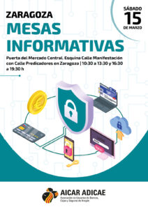 Mesa informativa, 15 M Zaragoza 2025